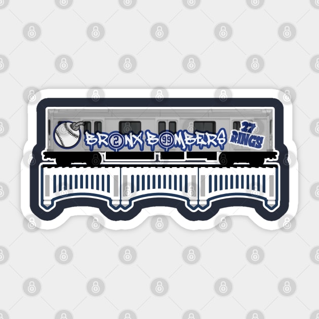 Bronx Bombers Subway Car Sticker by Gamers Gear
